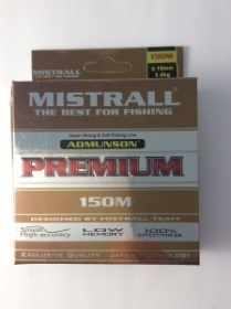 Леска Mistrall ADMUNSON PREMIUM 150M 0,18MM Леска Mistrall ADMUNSON PREMIUM 150M 0,18MM