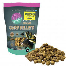 CARP Pellets SWEETCORN Ø 14,0 мм 1000г у зіп упаковці CARP Pellets SWEETCORN Ø 14,0 мм 1000г у зіп упаковці