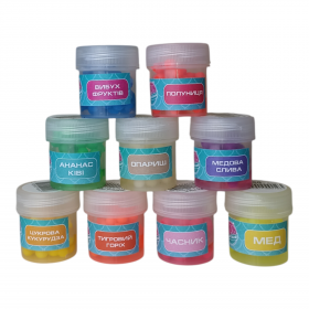 Плаваюча силіконова насадка 6мм в діпі МІКС З  9 АРОМАТІВ  (упаковка - 9 контейнері по 25 мл)