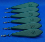 Грузило фарб.ТРИЛОБ/вертл. 120 гр  (уп.10 шт.)